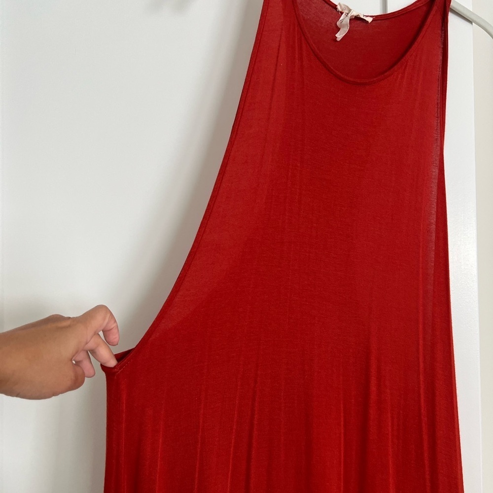 BURU Red Sleeveless Dress